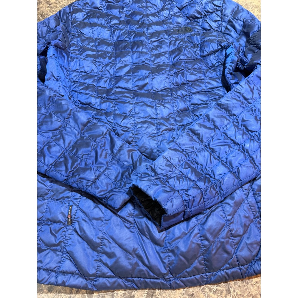 The North Face ThermoBall Full Zip Quilted Puffer Jacket Royal Blue Womens gorp - Picture 9 of 13